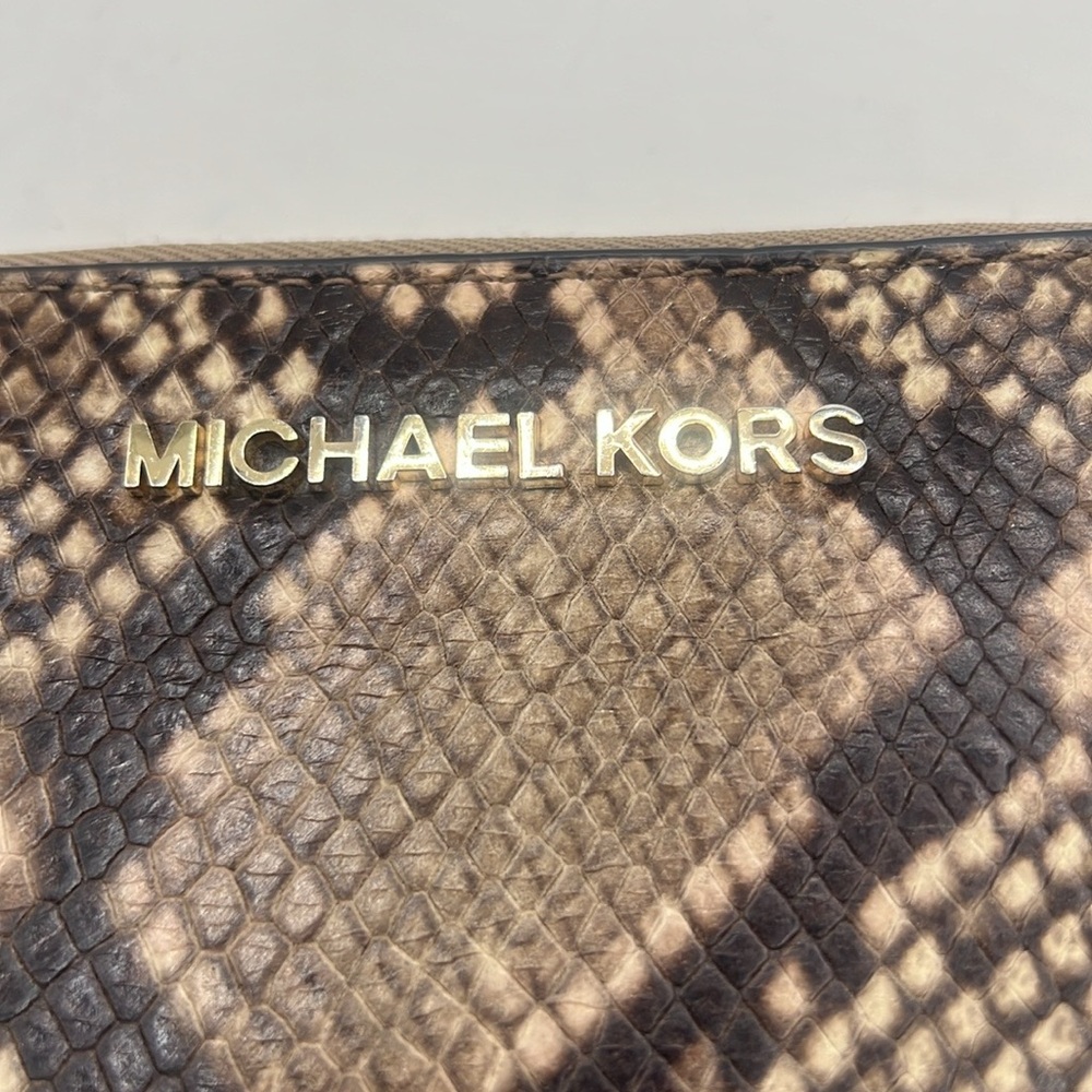 Michael Kors Snake Print Wallet jet set - Picture 2 of 15